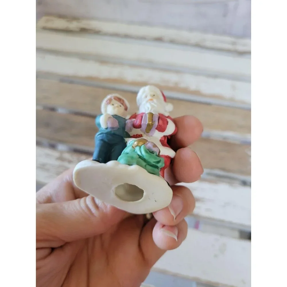 Santa's presents bag basket village‎ figurine acces